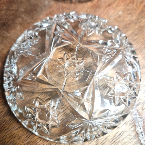 💚 Vintage glass coasters set of 5 Starburt - Picture 11 of 12